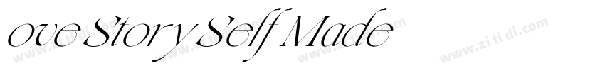 ove Story Self Made字体转换